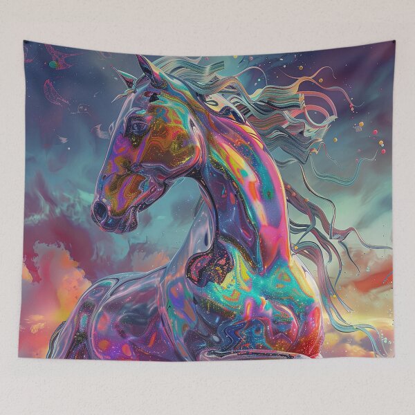 Item preview, Horse  Illustration Art designed and sold by nomiraclehere.