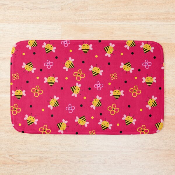 Item preview, Bee cute flowers Pattern designed and sold by BeebooDesign.