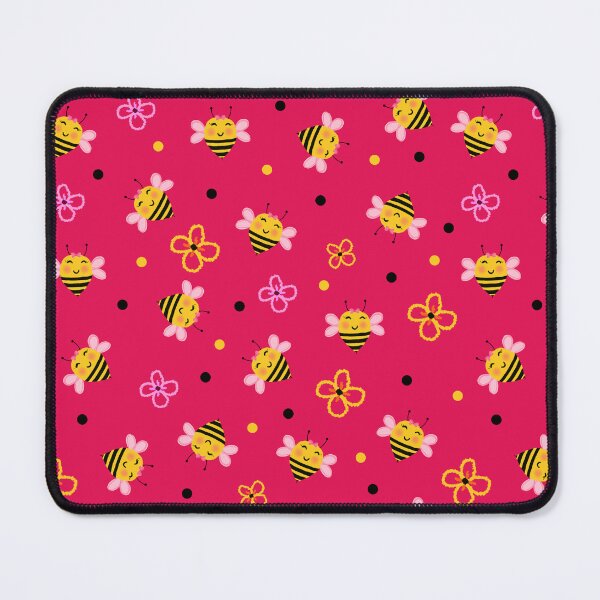 Item preview, Bee cute flowers Pattern designed and sold by BeebooDesign.