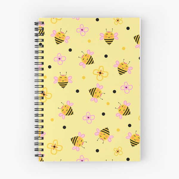 Item preview, Bee cute flowers Pattern Yellow designed and sold by BeebooDesign.