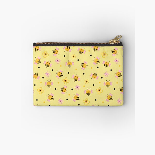 Item preview, Bee cute flowers Pattern Yellow designed and sold by BeebooDesign.