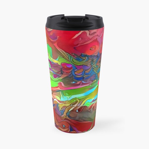 Psychedelic Wing Travel Mug