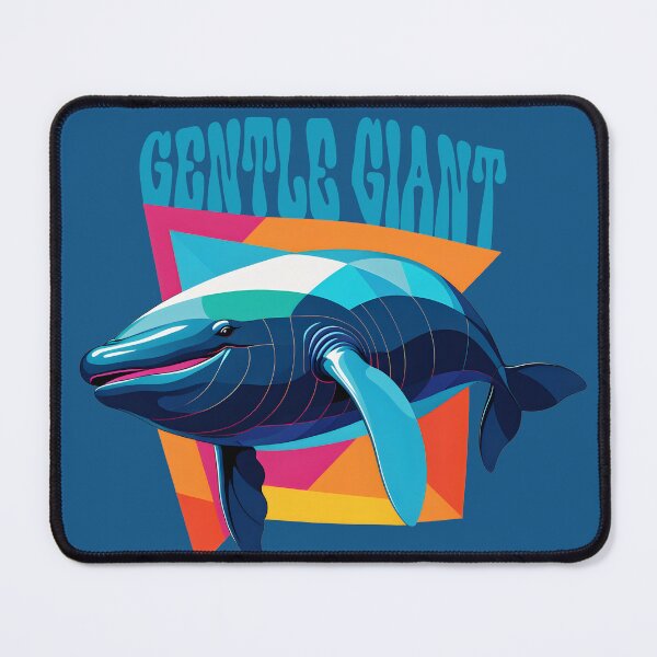 Item preview, Vintage Aesthetic, Right Whale, Gentle Giant, Blue designed and sold by Prints and Lifestyle.