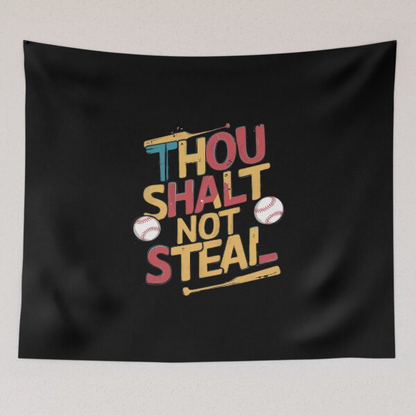 Item preview, Thou Shalt Not Steal Softball designed and sold by MG-MagicGallery.