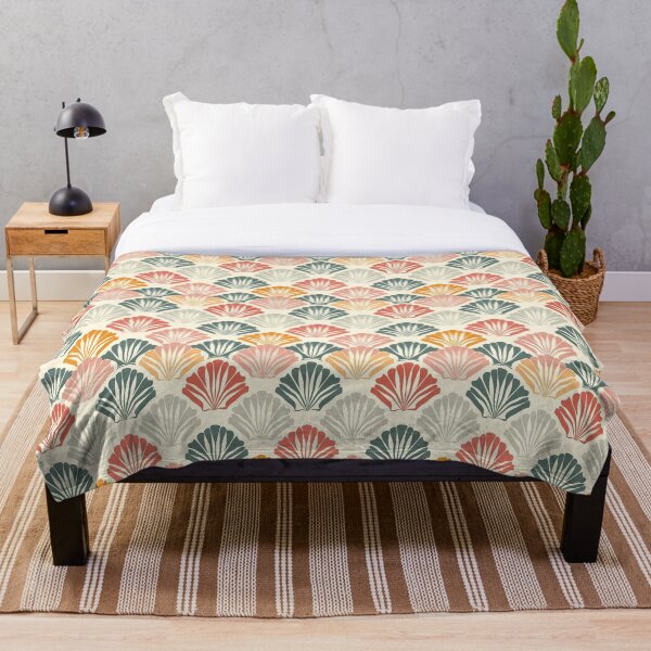 Item preview, graphic seashell pattern fan shape Bright colors look stylish. designed and sold by Icon-Network.