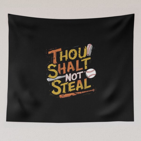 Item preview, Thou Shalt Not Steal Softball designed and sold by MG-MagicGallery.