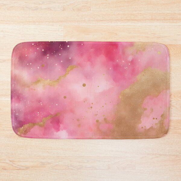Item preview, Pink and Gold Abstract Watercolor Space designed and sold by CalmnessbyChoice.