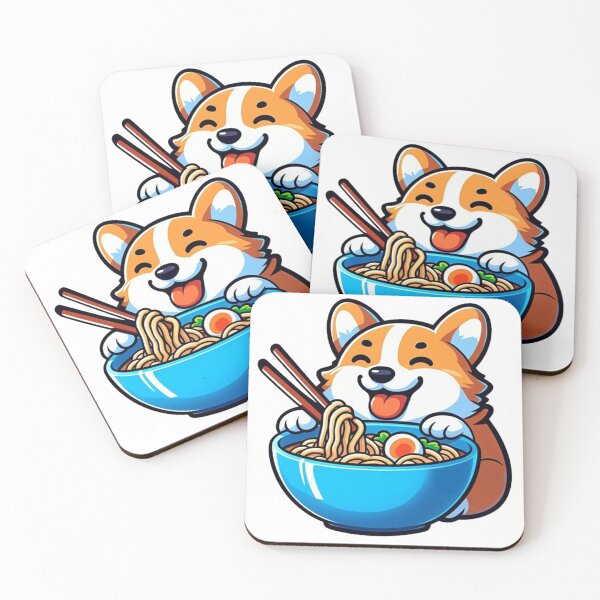 Item preview, Culinary Canine Delight Corgi Enjoying Ramen designed and sold by SellingWSarah17.