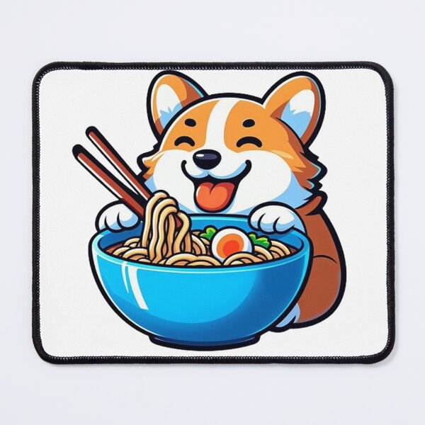 Item preview, Culinary Canine Delight Corgi Enjoying Ramen designed and sold by SellingWSarah17.