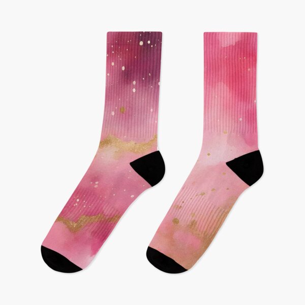 Item preview, Pink and Gold Abstract Watercolor Space designed and sold by CalmnessbyChoice.