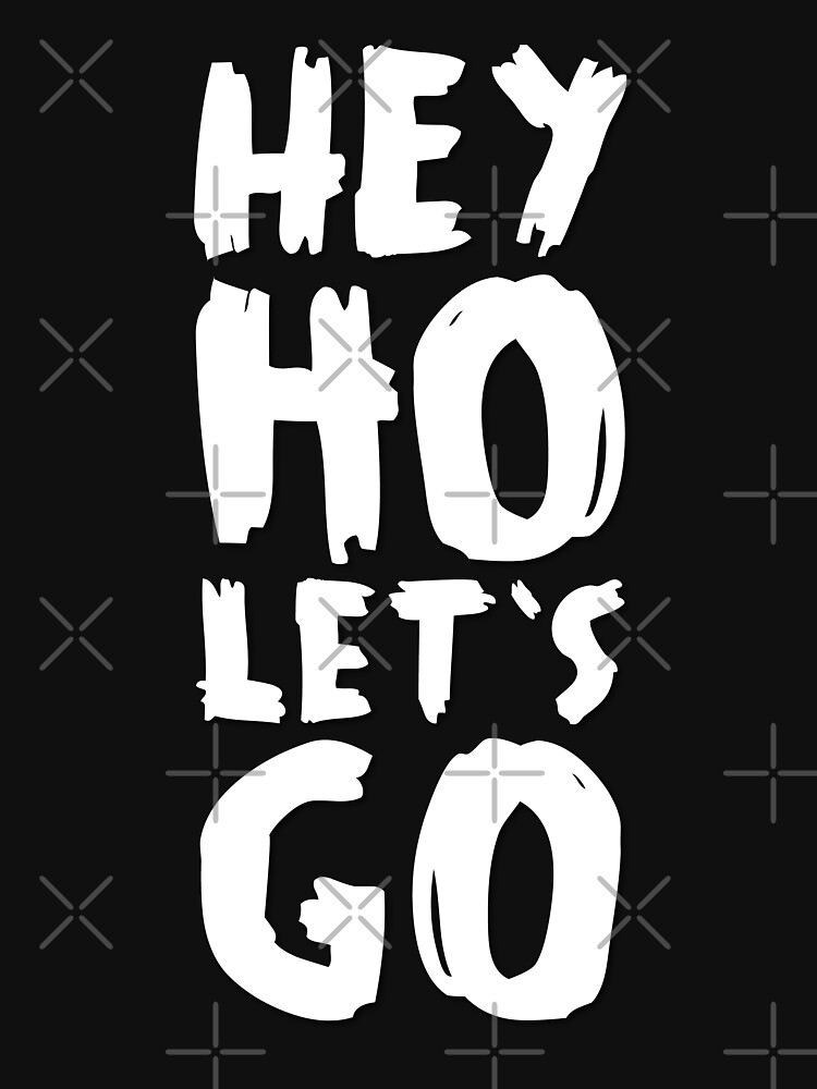 Essential T Shirt for Sale mit Hey Ho lass uns gehen weiB von didijuca Redbubble