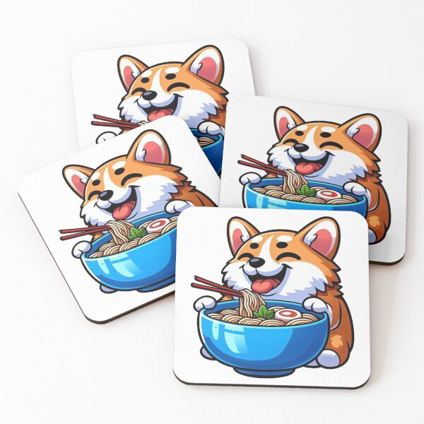 Item preview, Culinary Canine Delight Corgi Enjoying Ramen designed and sold by SellingWSarah17.