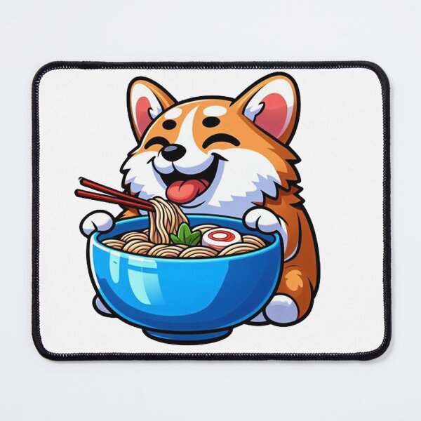 Item preview, Culinary Canine Delight Corgi Enjoying Ramen designed and sold by SellingWSarah17.