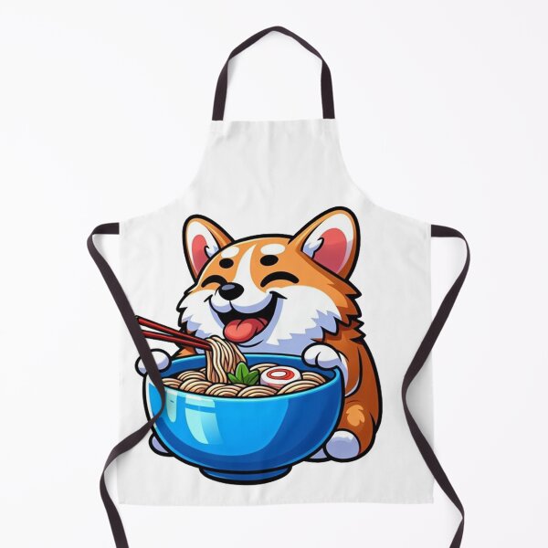 Item preview, Culinary Canine Delight Corgi Enjoying Ramen designed and sold by SellingWSarah17.