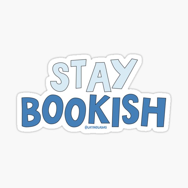 Artikel-Vorschau von Stay Bookish / Hellblaue Pastellfarben Bücherwurm Kindle Ästhetisches Zitat, designt und verkauft von Latinoladas.