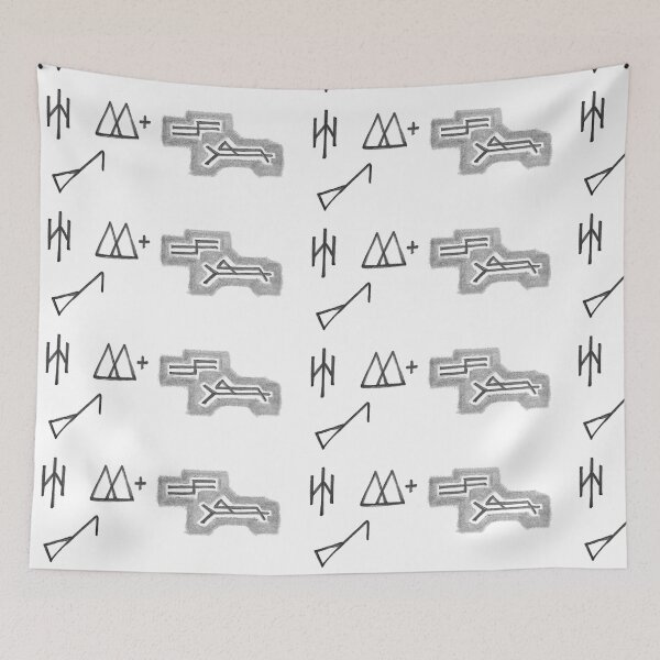 Item preview, symbols in Cathedral stones designed and sold by Tereza Pilar  Art.