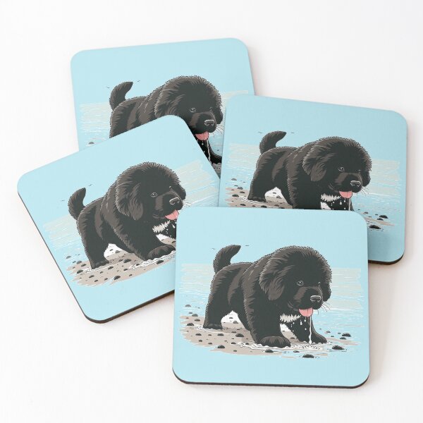 Item preview, Newfie Puppy at the Beach designed and sold by Christine Mullis.