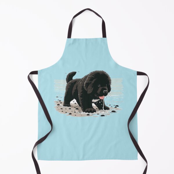 Item preview, Newfie Puppy at the Beach designed and sold by Christine Mullis.