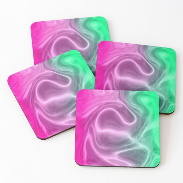 Item preview, Pink Green Gradient Silk Design designed and sold by WarmlyArts.