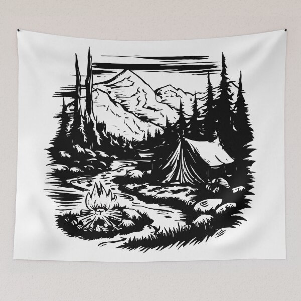 Item preview, camping al aire libre designed and sold by SiMinDesigns.
