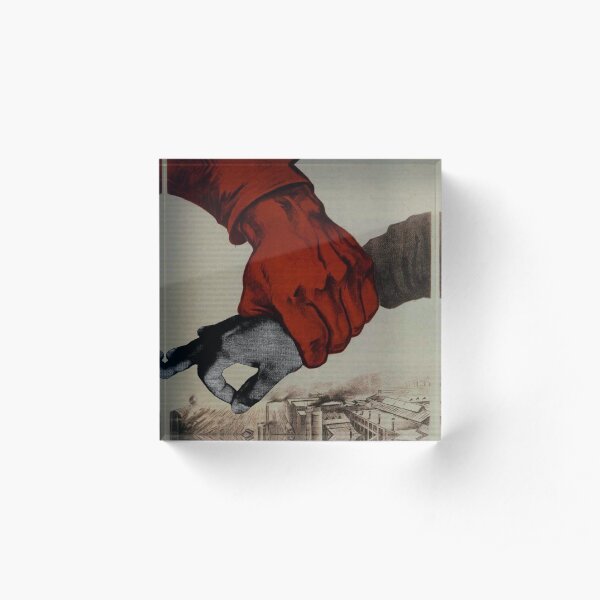 Capitalist Finger Game Acrylic Block