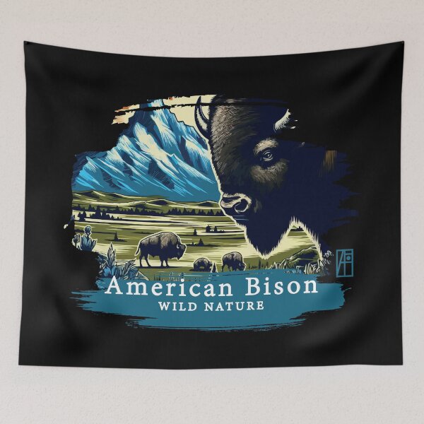 Item preview, American Bison - WILD NATURE - BISON -3 designed and sold by ArtProjectShop.