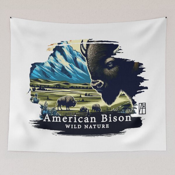Item preview, American Bison - WILD NATURE - BISON -4 designed and sold by ArtProjectShop.