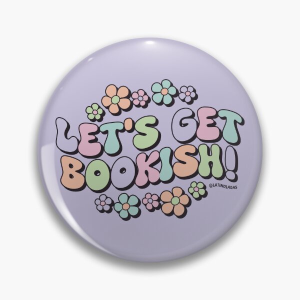 Item preview, Let's Get Bookish! / Pink Orange Green Blue Pastel Colors Flowers Bookworm Kindle Aesthetic Quote  designed and sold by Latinoladas.