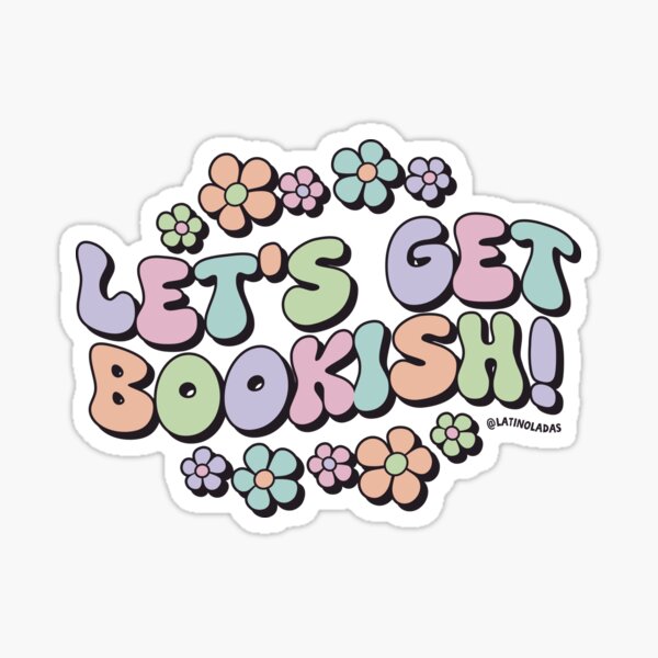 Artikel-Vorschau von Lasst uns bücherhaft werden! / Rosa Orange Grün Blau Pastellfarben Blumen Bücherwurm Kindle Ästhetisches Zitat, designt und verkauft von Latinoladas.