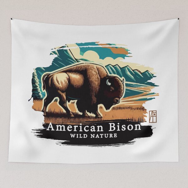 Item preview, American Bison - WILD NATURE - BISON -6 designed and sold by ArtProjectShop.
