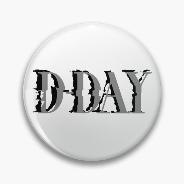 Item preview, D Day Sticker Grey designed and sold by KyZaKe.