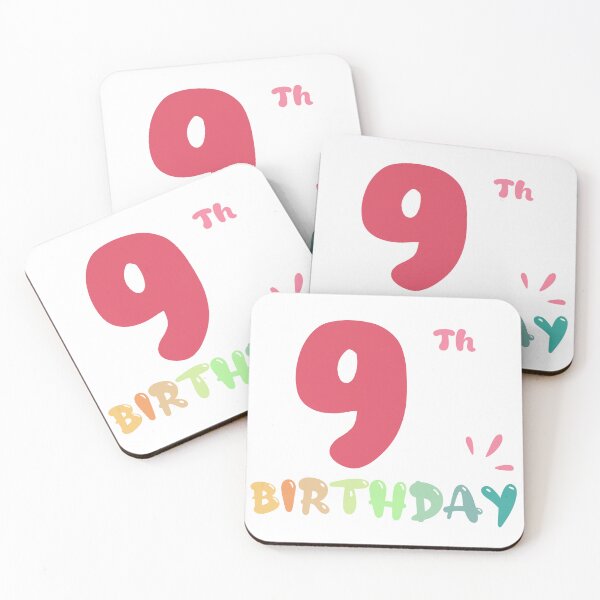 Item preview, Happy 9th Birthday designed and sold by SimpleP.