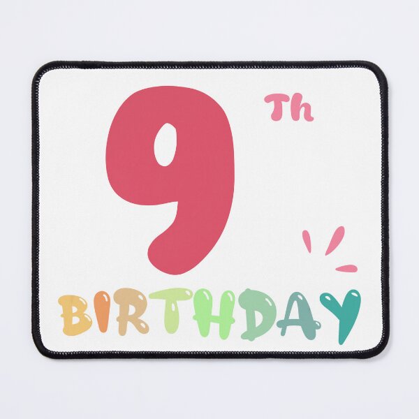 Item preview, Happy 9th Birthday designed and sold by SimpleP.