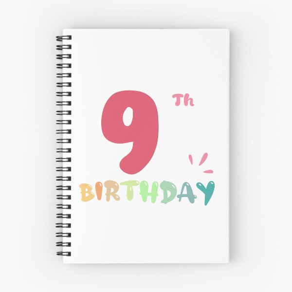 Item preview, Happy 9th Birthday designed and sold by SimpleP.