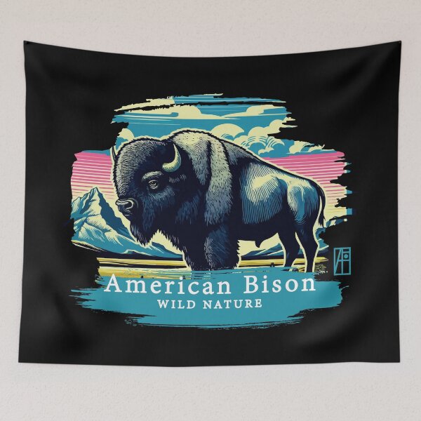 Item preview, American Bison - WILD NATURE - BISON -9 designed and sold by ArtProjectShop.