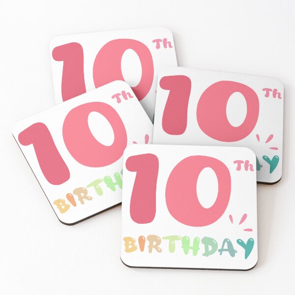 Item preview, Happy 10th Birthday designed and sold by SimpleP.
