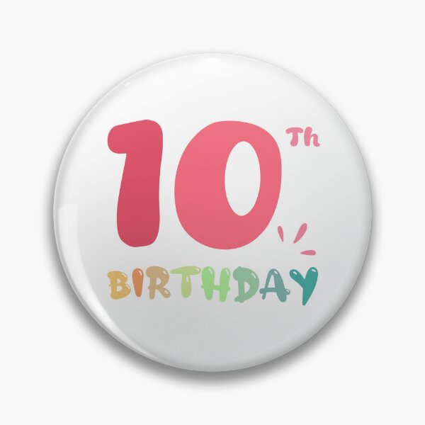 Item preview, Happy 10th Birthday designed and sold by SimpleP.