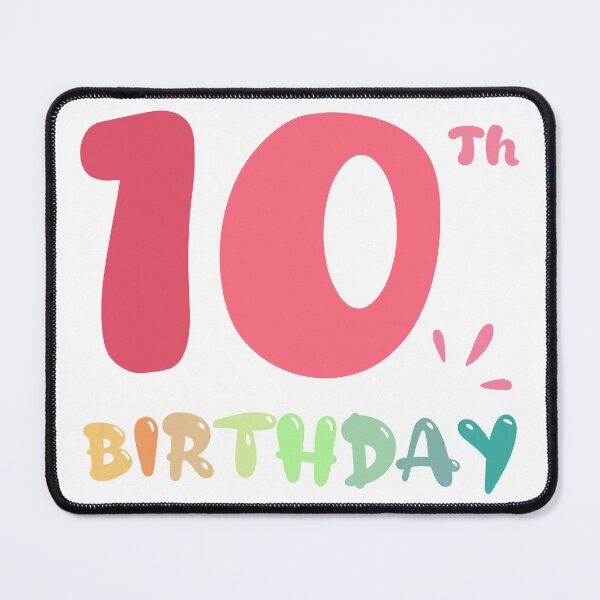 Item preview, Happy 10th Birthday designed and sold by SimpleP.