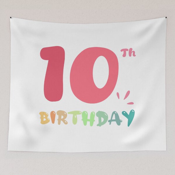 Item preview, Happy 10th Birthday designed and sold by SimpleP.