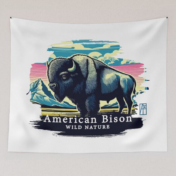 Item preview, American Bison - WILD NATURE - BISON -10 designed and sold by ArtProjectShop.
