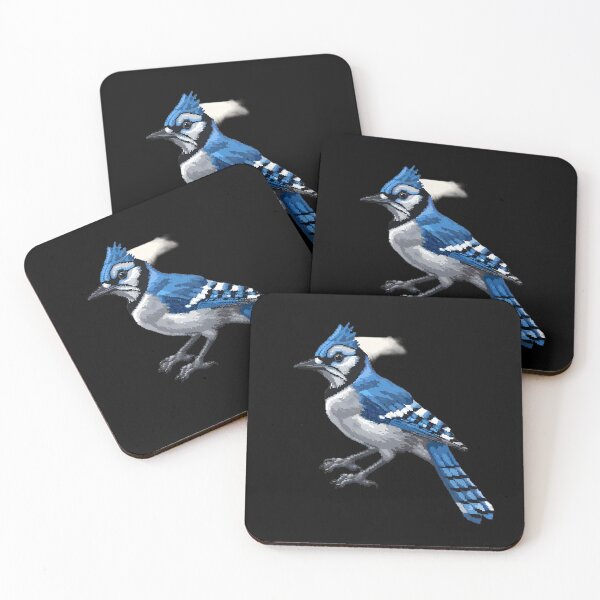 Item preview, Blue Jay in Pixel Form designed and sold by CUTEDOGGIEZ.