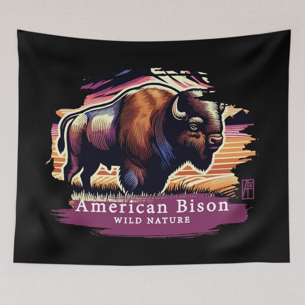 Item preview, American Bison - WILD NATURE - BISON -11 designed and sold by ArtProjectShop.