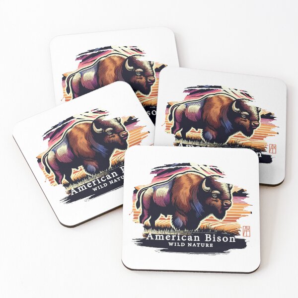 Item preview, American Bison - WILD NATURE - BISON -12 designed and sold by ArtProjectShop.
