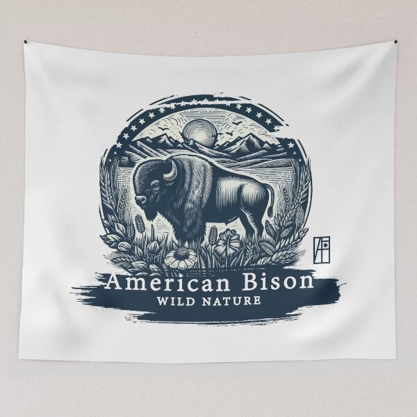 Item preview, American Bison - WILD NATURE - BISON -14 designed and sold by ArtProjectShop.