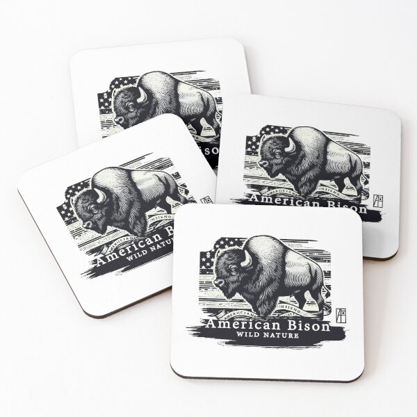 Item preview, American Bison - WILD NATURE - BISON -16 designed and sold by ArtProjectShop.