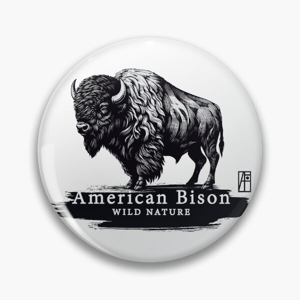Item preview, American Bison - WILD NATURE - BISON -18 designed and sold by ArtProjectShop.