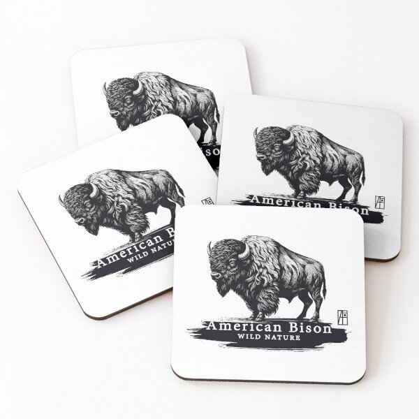Item preview, American Bison - WILD NATURE - BISON -18 designed and sold by ArtProjectShop.