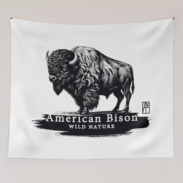 Item preview, American Bison - WILD NATURE - BISON -18 designed and sold by ArtProjectShop.
