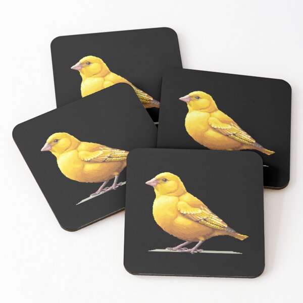 Aperçu de l'œuvre Artistry Canary Pixelisé créée et vendue par CUTEDOGGIEZ.