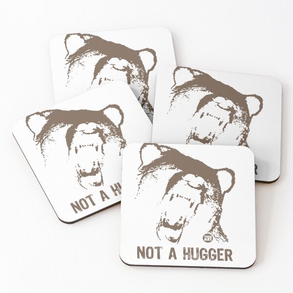 Item preview, NOT A HUGGER BEAR STICKER designed and sold by TODD GOLDMAN.